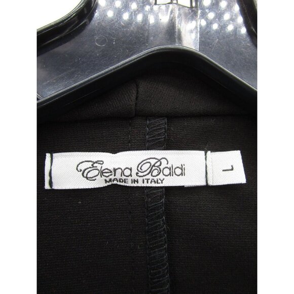 Elena Baldi Blazer Large Open Jacket Coat Career Stretch Pockets - Picture 7 of 9